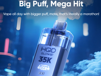 HQD Glow Air - HQD Click на "максималке" 